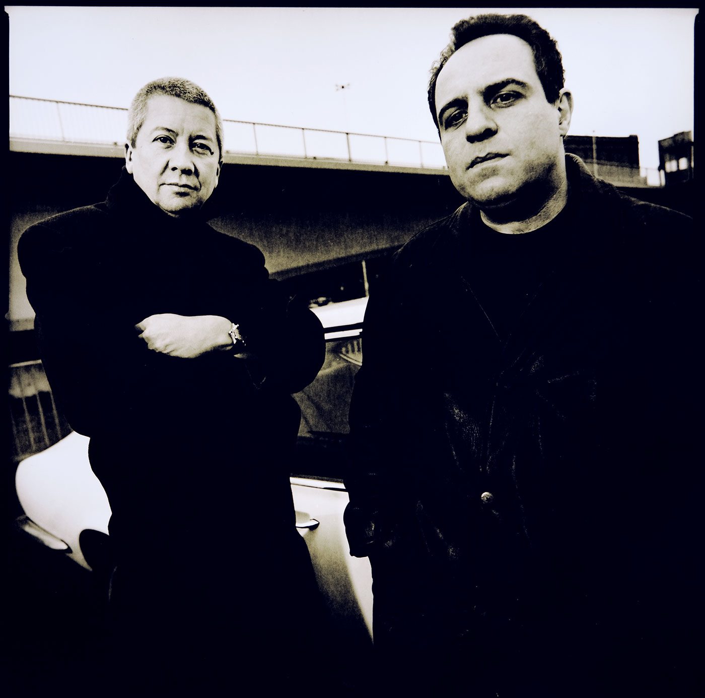 Andy Sheppard and John Parracelli. Cumberland Basin, Bristol, England.