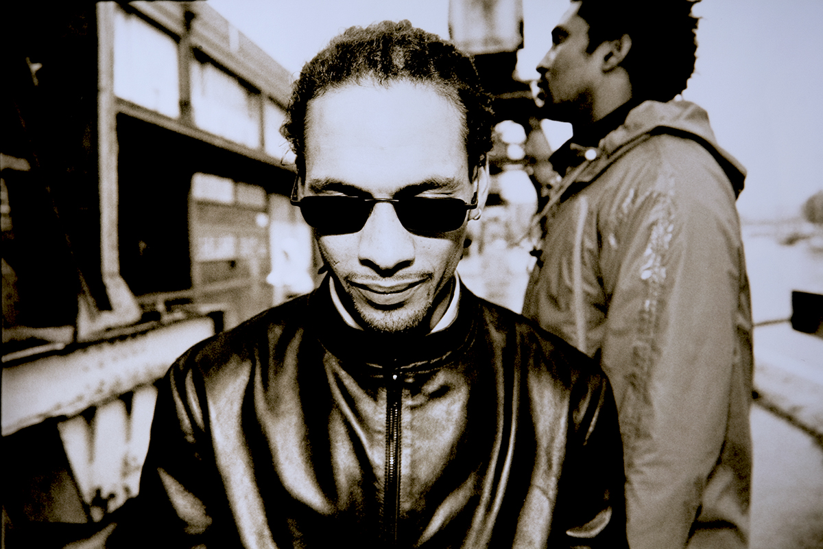 Roni Size and Krust. Bristol Docks, Bristol. England.